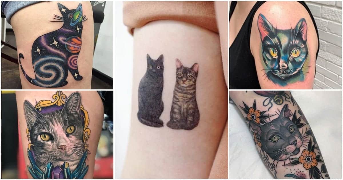 Collection Of Cat Tattoos That Are Too Purrfect For Words ...