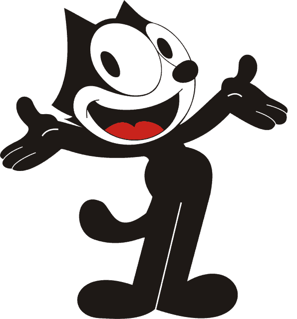 Black deals cartoon cat