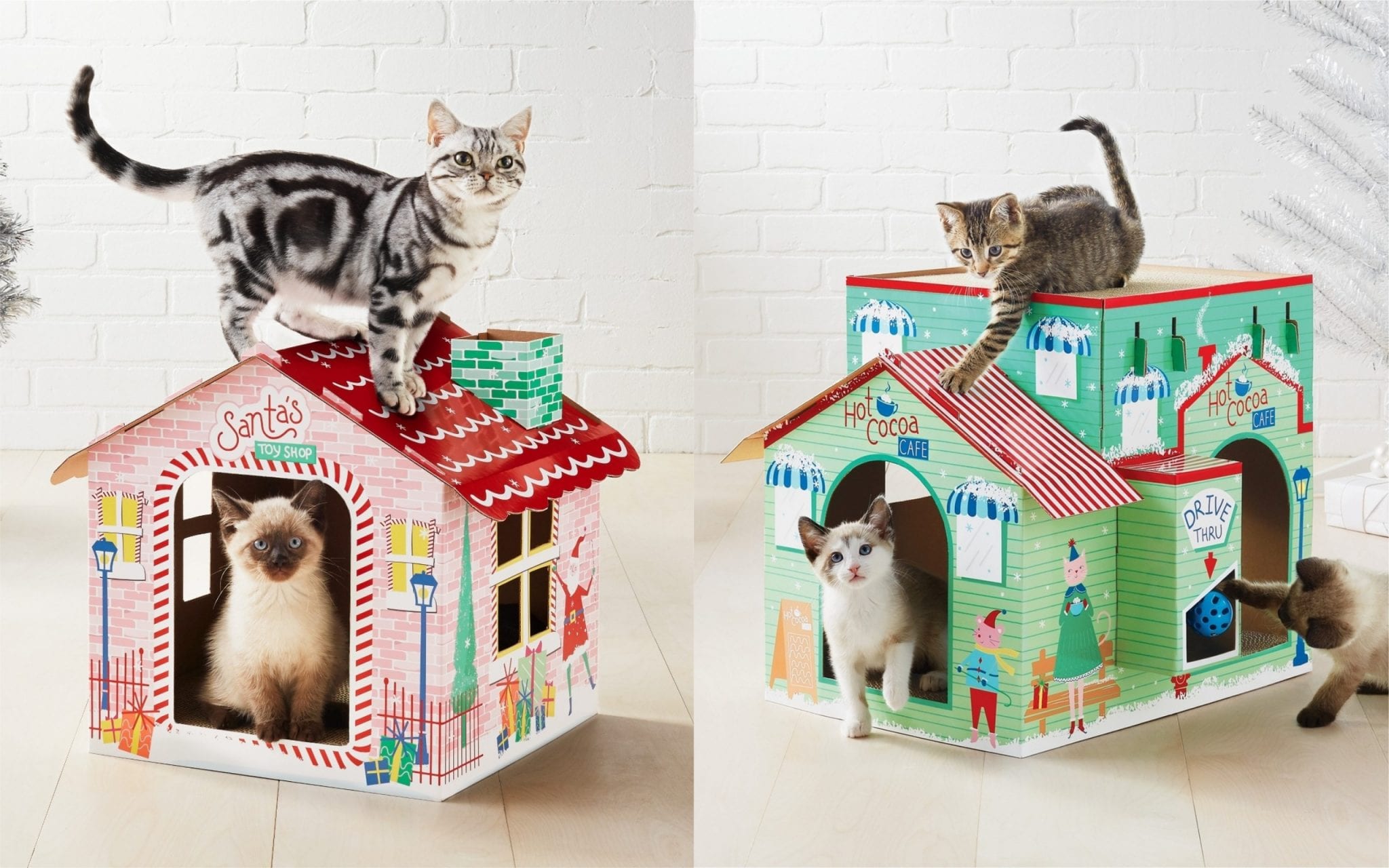 Target Introduces Christmas Cat Scratchers And They're Purrfect Cole