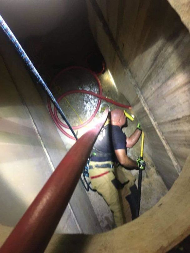 Fireman Make Life Saving Catch As Kitten Flushed Out Of Storm Drain In