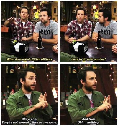 Lost Kitten In Mittens Knows "Always Sunny In Philadelphia's" Charlie ...