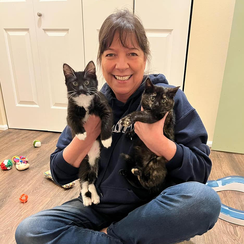 Woman who adopted Salem and Wednesday