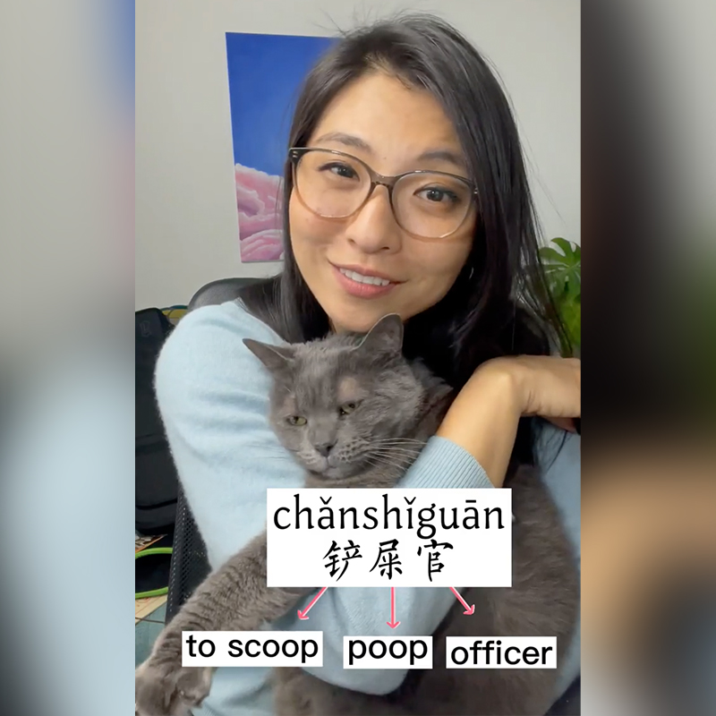 Jun, Mandarin for "to scoop poop officer"