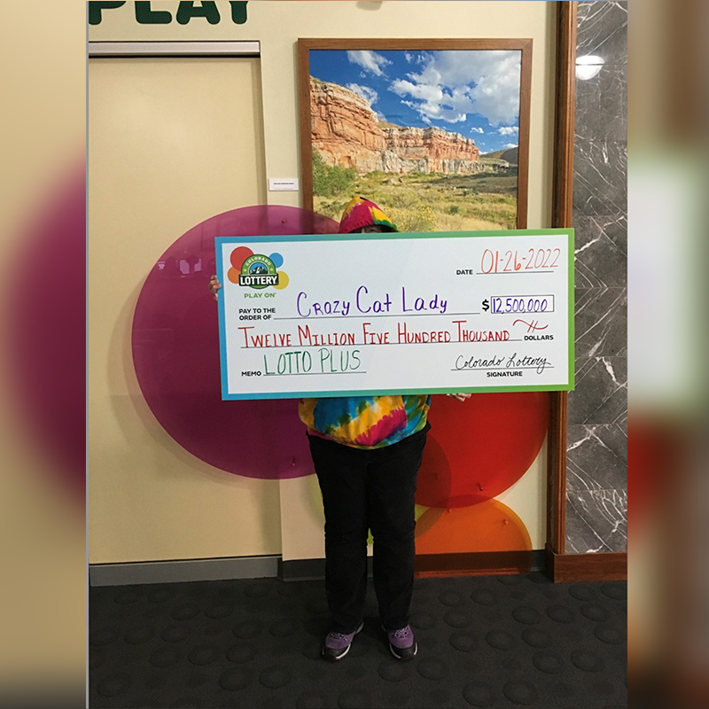 Jackpot, Lotto, Doreen M., self-described Crazy Cat Lady, Colorado