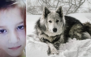 Viktoria Zarubina, Uglegorsk, Sakhalin, snowstorm, dog