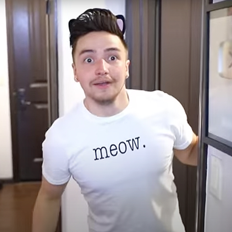 Kurt Tocci as a cat, Meow T-shirt