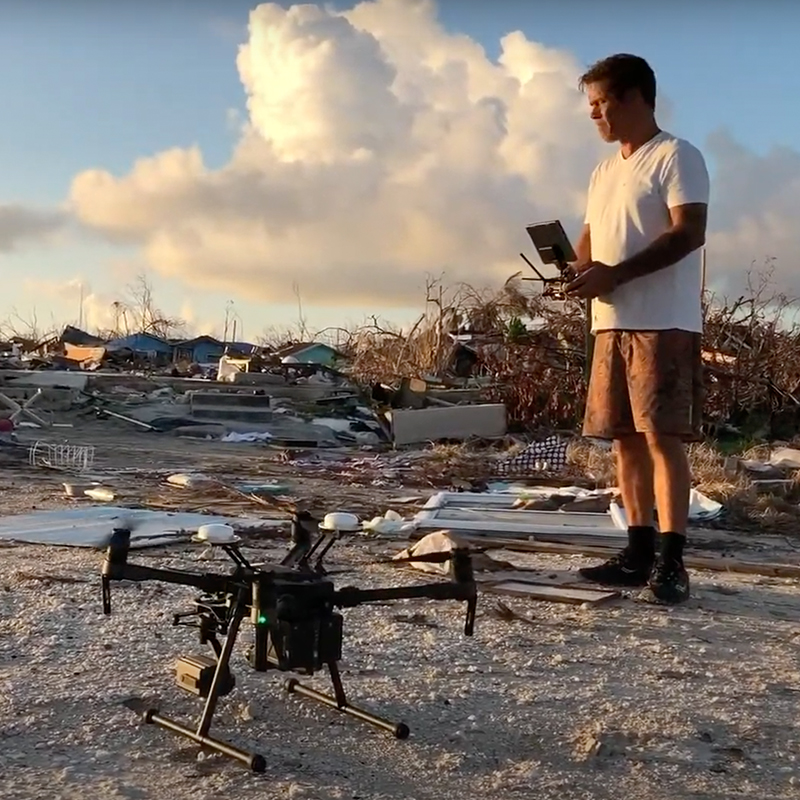 Douglas Thron with drone