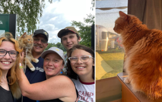Delilah cat goes on vacation, Andrea Scholten, Saint Albans, Maine