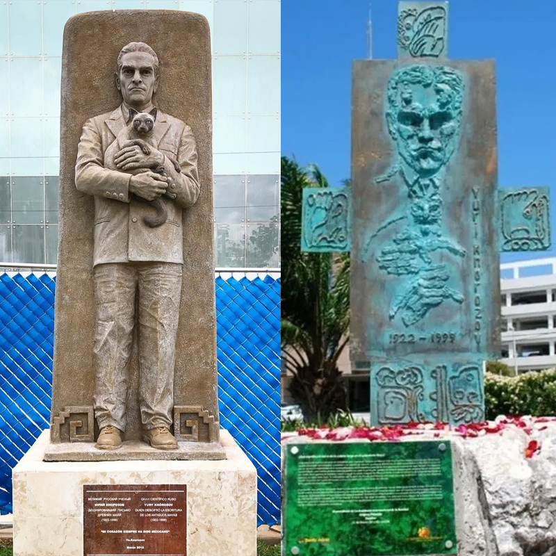 Monuments to Knorozov in Mexico