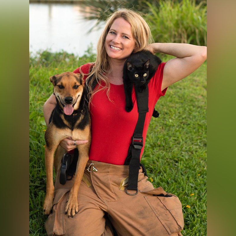 firefighter Tonja Heer is also the founder of Furry Nation Salvation