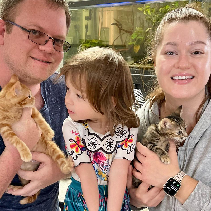 Family adopts Moose and Chipmunk