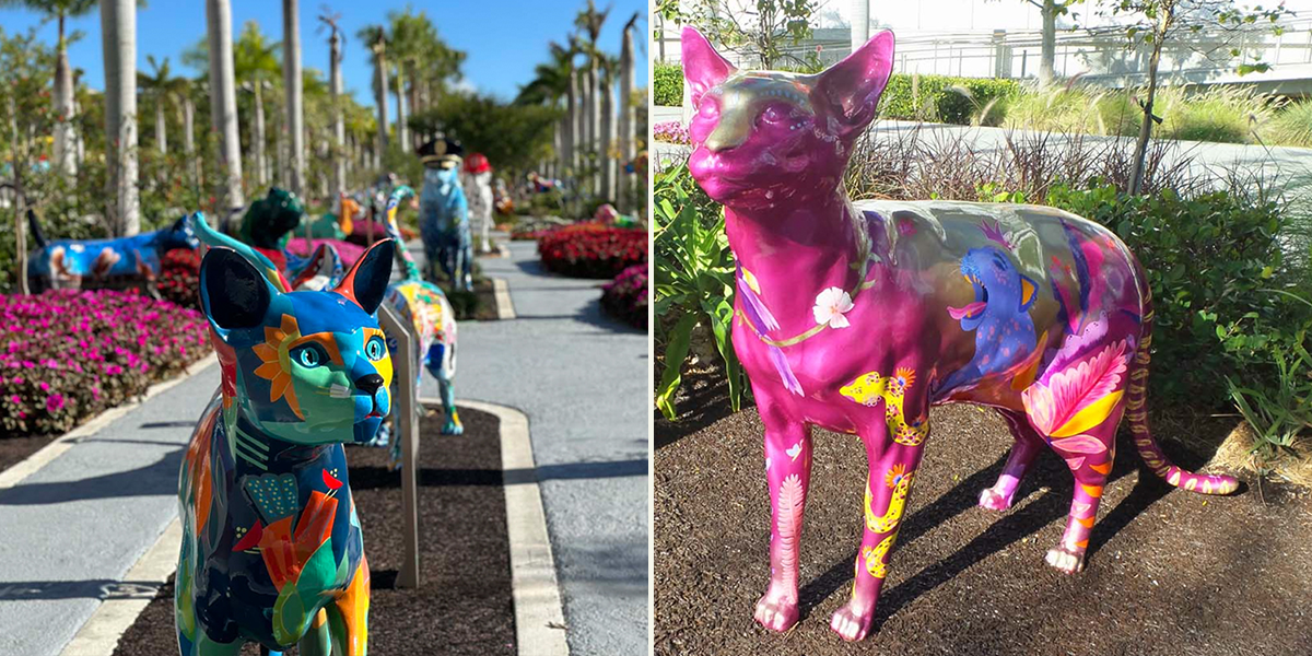 Dogs and Cats Walkway, Miami Sculpture Gardens, Bayfront Park,