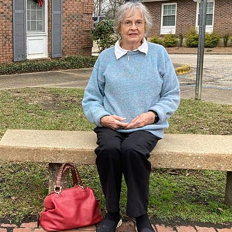 Beverly Roberts, 85, outside the Wetumpka City Council during the hearing on charges of trespassing and disorderly conduct. The charges stemmed from her activities feeding and trapping cats.