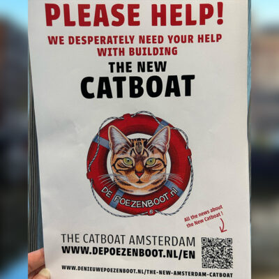 Amsterdam's Floating Cat Shelter, De Poezenboot, Afloat 55 Years