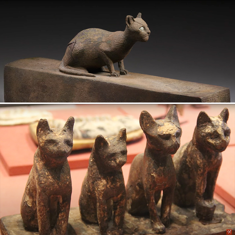 Artifacts from Bubastis and ancient Egypt via YouTube