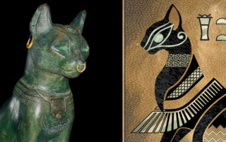 Egyptian Goddess Bastet, Gayer-Anderson Cat, Artist's depiction of Bastet, feline goddess