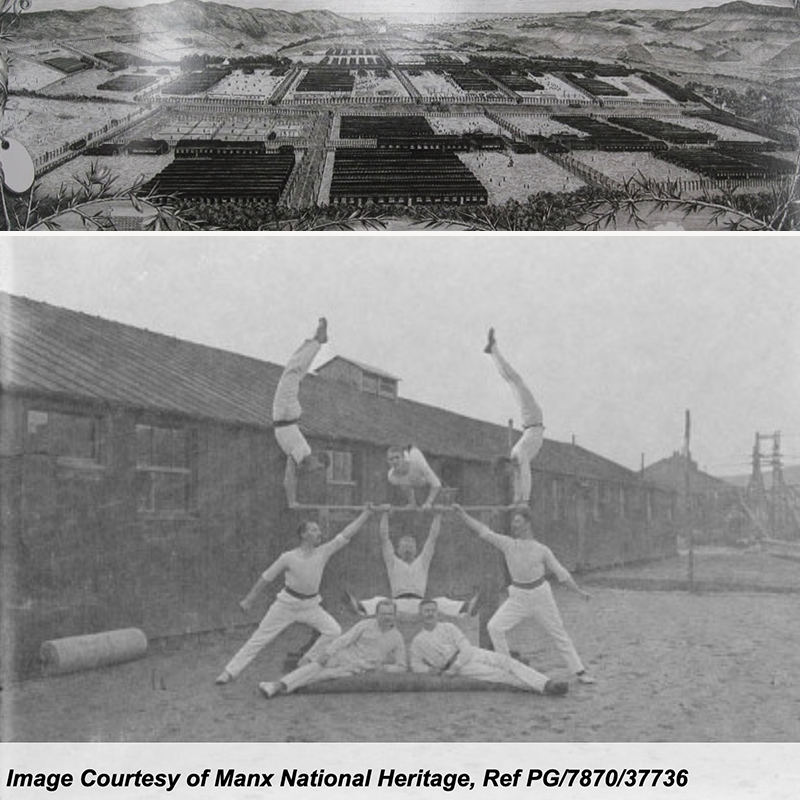 Images of the Knockaloe Internment Camp Isle of Man via Facebook, Mannin Collections Archive, Pilates, Joseph Pilates