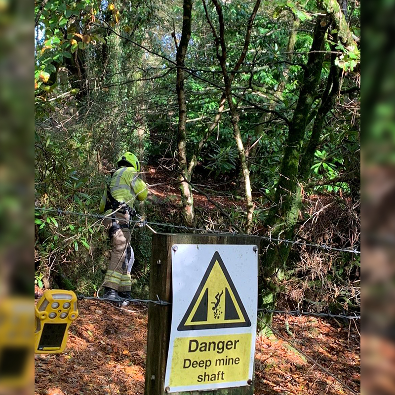 dangerous mineshaft where Mowgli fell 90 feet