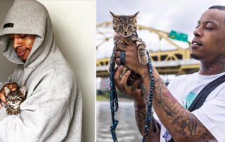 Caleb Fergus, Caleb KingPen Fegus, Pittsburgh, Pennsylvania, Nala Jaye the kitten rescued off the street