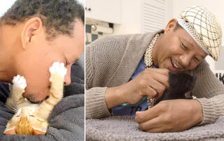 Actor Terrence Howard, fostering kittens, Best Friends Animal Society, Los Angeles, Oscar-nominated Actor