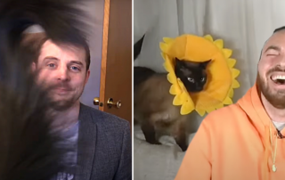 Cat Interrupts news and interview, Michael Babcock and Blue, Cat Man Chris and Cole of Cole and Marmalade and the BBC