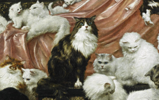 Kate Birdsall Johnson, Carl Kahler, Portland Art Museum, My Wife's Lovers, Robert C. Johnson, Oregon Humane Society, cat painting, Sultan the Persian Cat, world's greatest cat painting, cat lady, John and Heather Mozart