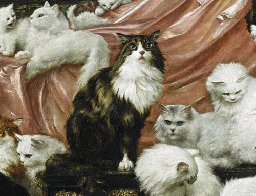Meowgnificent Cat Painting Depicts ‘Wife’s Lovers’ In a California Castle