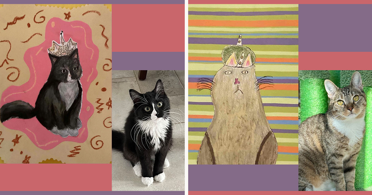 Students Give Rescued Cats A Spotlight And Crown By Painting Adoptable students-give-rescued-cats-a-spotlight-and-crown-by-painting-adoptable